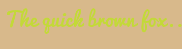Image with Font Color C3D938 and Background Color D8B98B